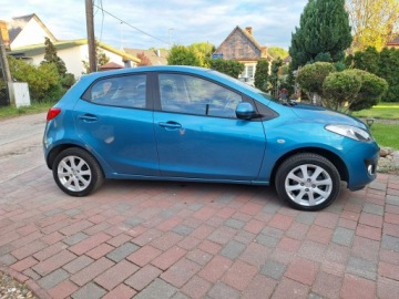Mazda 2 II Hatchback 3d Facelifting 1.3 MZR 75KM 2012 Mazda 2 Klimatyzacja Serwisowany Garażowany Stan, zdjęcie 7