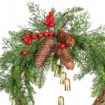 Дверной венок Рождественские школьные цветы