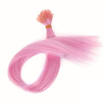 PASEMKA WŁOSÓW KOLOROWYCH 10 SZT JASNY RÓŻ