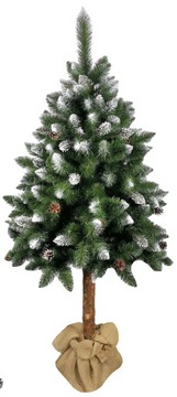 АЛМАЗНАЯ СОСНА 160 СМ ИСКУССТВЕННАЯ РОЖДЕСТВЕНСКАЯ ЕЛЬ НА СТВОЛЕ