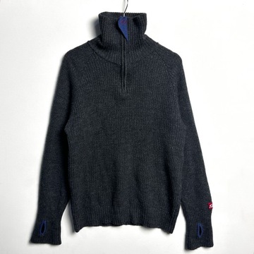 ULVANG Sweter Wełna Zamek Grafit UNISEX L