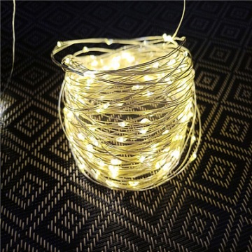 ЛАМПЫ НА АККУМУЛЯТОРАХ - ТЕПЛЫЙ БЕЛЫЙ, 2 м.