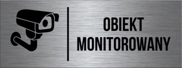 TABLICZKA Obiekt Monitorowany Aluminium Piktogram