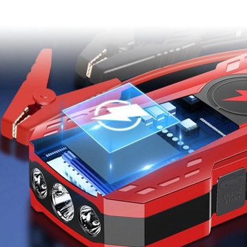 URZĄDZENIE ROZRUCHOWE DO SAMOCHODU ROZRUCH JUMP STARTER POWERBANK 6000mAh