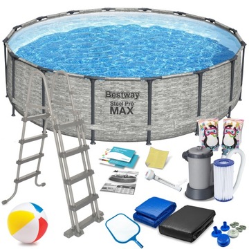 BASEN STELAŻOWY OGRODOWY 549x122cm BESTWAY 18w1