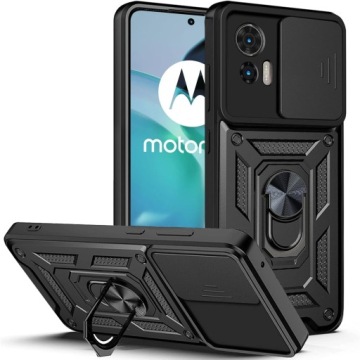 Etui PANCERNE RING CAMSHIELD do MOTOROLA MOTO EDGE 30 NEO |+SZKŁO HARTOWANE