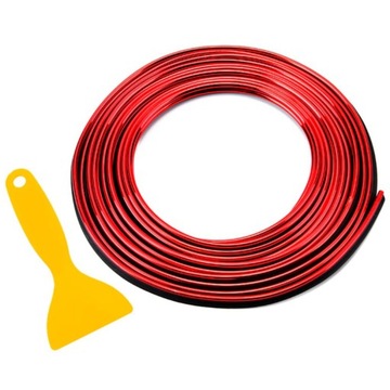 LISTWA TAŚMA OZDOBNA DO SAMOCHODU CHROM 5M TUNING