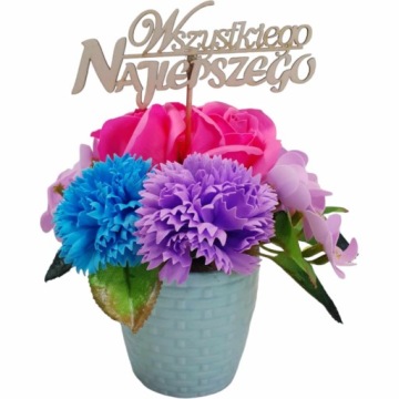 Букет мыльных цветов, композиция, центральное украшение, мыльные розы, ПОДАРОК, подарок