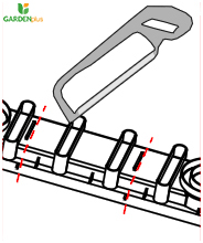 Линейный водоотвод H=98мм А15 (до 1,5Т) ПВХ ГРАФИТ