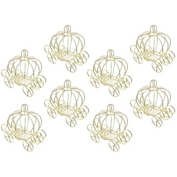 Золотое украшение Контейнер для конфет Тыква Украшение тележки