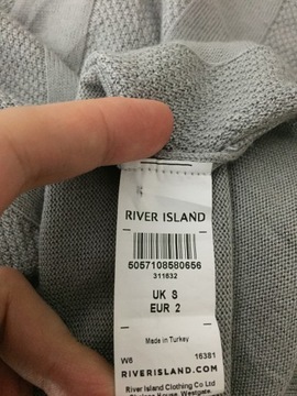 River Island dzianinowe polo longsleeve S *PW380*