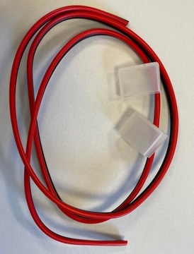 Kabel 50cm +zaślepki do podłączenia NEON FLEX 6x12