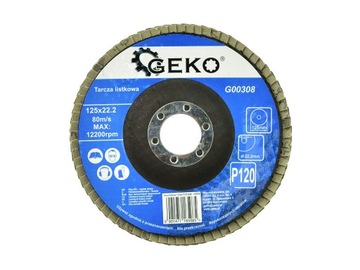 Tarcza listkowa Geko 125 mm P120