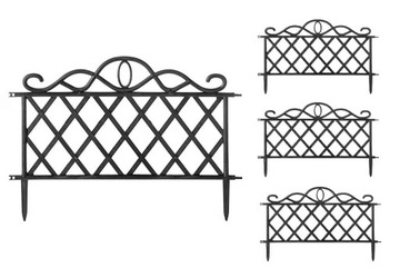 PŁOT PŁOTEK OGRODOWY PALISADA 4SZT 180CM OBRZEŻE