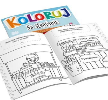 KOLOROWANKA dla dzieci Kolekcja Koloruj Na straganie