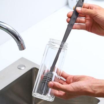 ДЛИННАЯ СИЛИКОНОВАЯ ЩЕТКА ДЛЯ МЫТЬЯ БУТЫЛОК, СТЕКЛОВ И КРУЖЕК