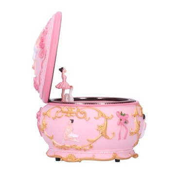 Светодиодная фигурка музыкальной шкатулки, вращение, изысканная музыкальная шкатулка