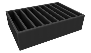 Полноразмерный пенопласт с 9 вырезами 246x34 мм.