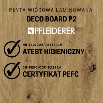 Półka wisząca, regał wiszący, półka ścienna FILIP dąb artisan
