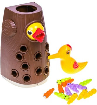 ИГРА МАГНИТНЫХ НАВЫКОВ НАКОРМИТЕ ПТИЦУ МОНТЕССОРИ, ДЕРЕВА И ЧЕРВЕЙ