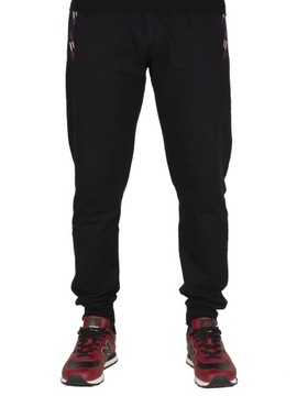Dres spodnie męskie dresowe XL granatowe ze ściągaczem jogger