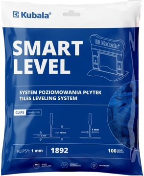 KUBALA 1892 СИСТЕМА ВЫРАВНИВАНИЯ ПЛИТКИ ЗАЖИМЫ 1ММ 100 ШТ.