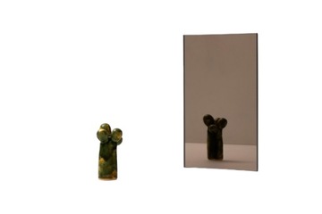 Lustro brązowe 4 mm szlifowane kolorowe ozdobne 200x400 mm 20x40 cm