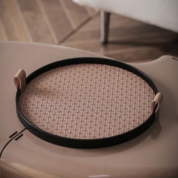 Ретро лоток для хранения, органайзер, тарелка для хранения, декоративный декор стола, коричневый