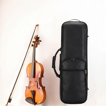 Futerał na skrzypce Wodoodporny, lekki instrument strunowy, odporny na wstrząsy, PU, czarny