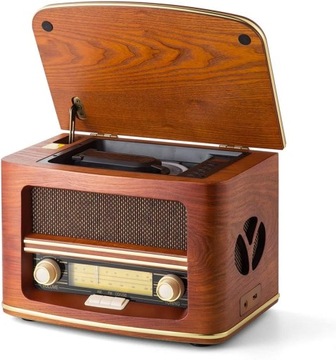 GRAMOFON SHUMAN MC-261DE Z ODTWARZACZEM CD USB I WBUDOWANYMI GŁOŚNIKAMI