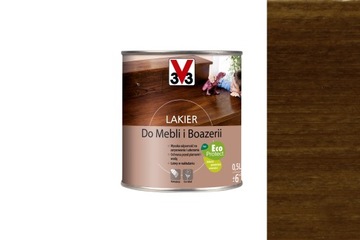 LAKIER DO MEBLI I BOAZERII V33 DĄB CIEMNY SAT 0,5L