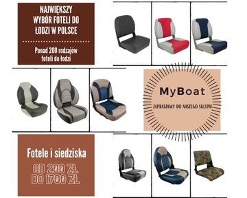 Składany fotel do łodzi TEMPRESS ProBax EDYCJA LIMITOWANA Grafit Niebieski