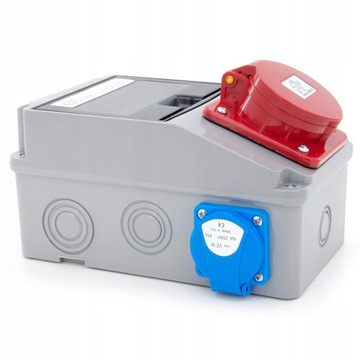 СТРОИТЕЛЬНЫЙ РАСПРЕДЕЛИТЕЛЬНЫЙ ЩИТ 2*GS 230В 16А/5 ДИФФЕРЕНЦИАЛЬНЫЙ