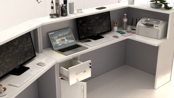 Стойка ресепшн R38 300x140см LED