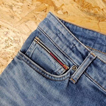 Spodnie Jeansowe TOMMY HILFIGER SIMON SKINNY Niebieskie Dżins Denim 32x34