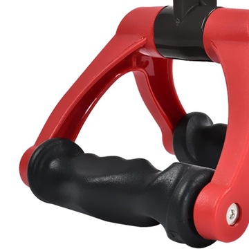 Two D Rowing Handle Cable Attachment Cable Machine Accessories Training Red