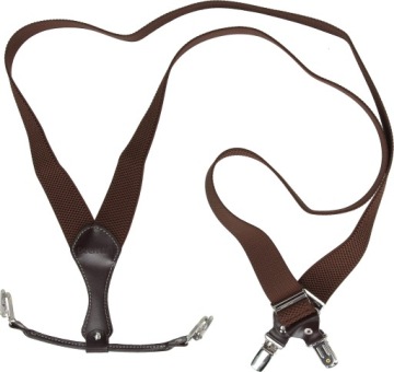 Recman базовые коричневые классические мужские подтяжки