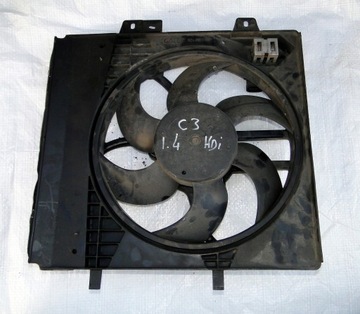 KPL WENTYLATOR CHŁODNICY CITROEN C3 207 9653804080