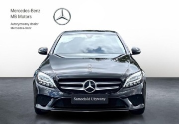 Mercedes Klasa C W205 Limuzyna Facelifting 1.6 C180 156KM 2019 Mercedes-Benz Klasa C SalonPL AVANTGARDE Od Dealera LED Kamera Tempomat Ca, zdjęcie 7