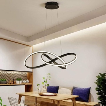 СОВРЕМЕННАЯ ПОДВЕСНАЯ ЛАМПА СВЕТОДИОДНАЯ ЛЮСТРА 48ВТ ДИСТАНЦИОННАЯ