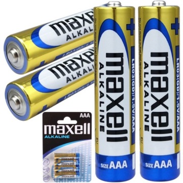 BATERIE 4 SZT ALKALICZNE MAXELL LR03 AAA 1,5V BATERIA POWER PALUSZKI