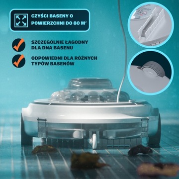 Odkurzacz do basenu bezprzewodowy robot basen