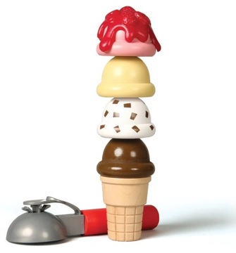 MELISSA & DOUG МАГАЗИН МОРОЖЕНОГО ПОДСТАВКА ДЛЯ МОРОЖЕНОГО ДЕТСКАЯ ДЕРЕВЯННАЯ ИГРУШКА