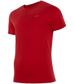 T-SHIRT 4F MĘSKI H4L22 TSM352 CZERWONY R. M