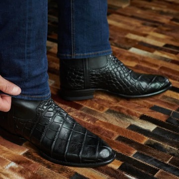 Tecovas Mens The Townes Midnight Alligator