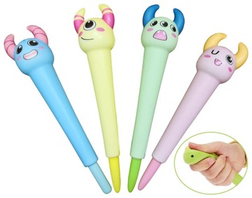 długopisy MONSTER antystresowe GNIOTKI do szkoły GNIOTEK dziecięcy squishy