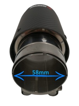 KONCOVKA TLUMIČ VÝFUK VRSTVA SÁNÍ SPORT TUNING 58MM