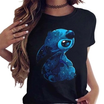 T-SHIRT KOSZULKA DAMSKA KRESKÓWKA STITCH BAWEŁNA M