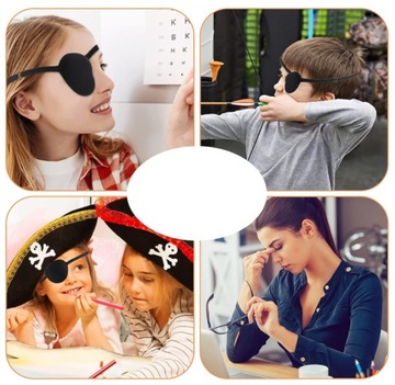 ZASŁONKA OBTURATOR MEDYCZNA OPASKA NA OKO REGULOWANA PLASTER UNIWERSALNA