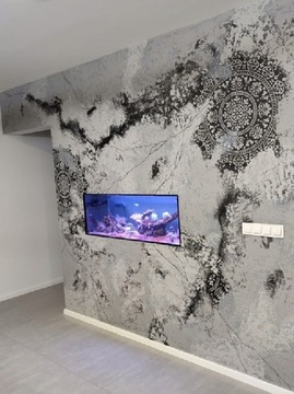 SZABLON MALARSKI TYNKARSKI MANDALA 12 100cm Beton architektoniczny TYNK